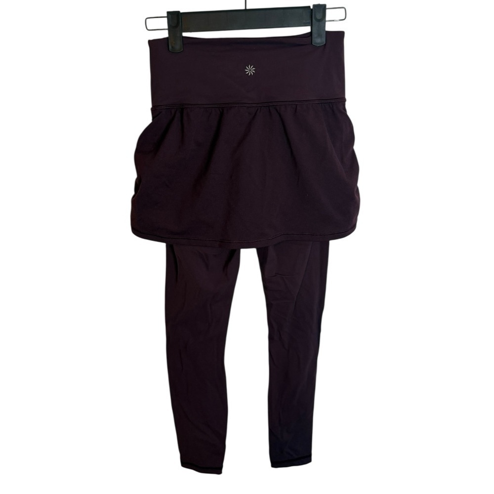 Athleta Deep Purple Elation 2 in 1 Skirt Tights